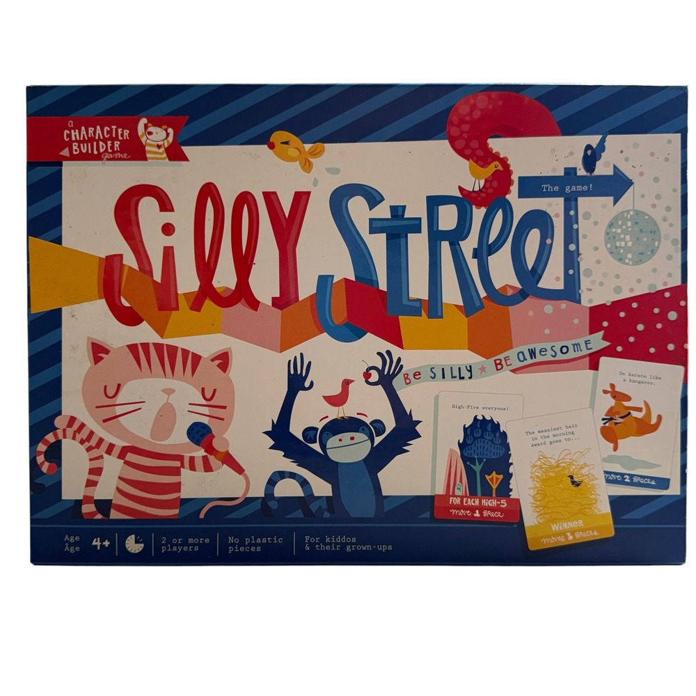 Wannaple Silly Street Board Game Character Builder Complete Set 3ft Puzzle Board